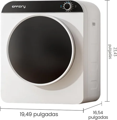 Vista 2 de Secadora portátil de 2 pies cúbicos, secadora de ropa compacta de 830W con 5 modos de secado, secadora de lavandería eléctrica de 110V con tina