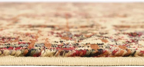 Vista 5 de Unique Loom Saturn Collection - Alfombra rectangular de iones (2 pies 2 pulgadas x 3 pies 1 pulgada, color beige crema/negro)
