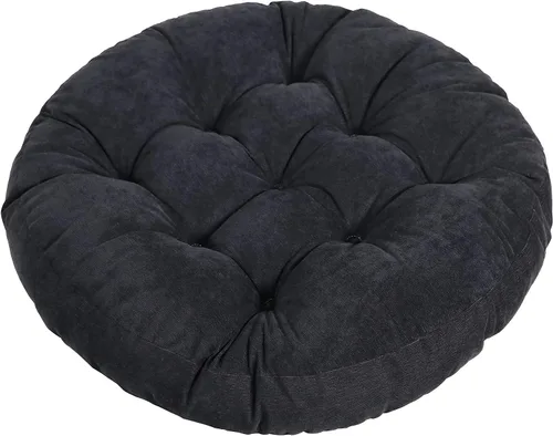 Vista 14 de Tiita Cojín de suelo de 22 pulgadas, cojín redondo para silla de exterior Redondo beige