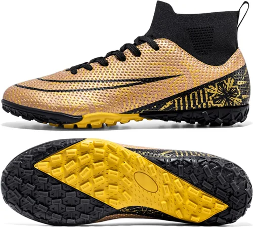 Vista 4 de HaloTeam Zapatos de fútbol para hombre, botas de fútbol para hombre, botas de fútbol de césped para entrenamiento profesional al aire libre