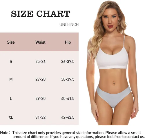 Vista 5 de Jaywan Tangas sin costuras para mujer, transpirables, elásticas, tangas invisibles, paquete de 6, S-XL