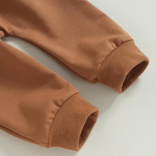 Vista 5 de Muasaaluxi Traje de Halloween para bebé recién nacido, sudadera con cuello redondo y calabaza, pantalones deportivos para otoño e invierno, 0-3T