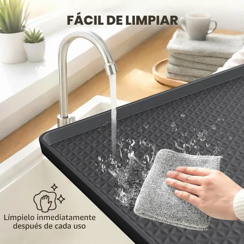 Vista 7 de Encimera para Lavadora y Secadora, 51.2" x 25.6" Cubiertas Grandes para Lavadora y Secadora para la Parte Superior, Tapete Protector Superior