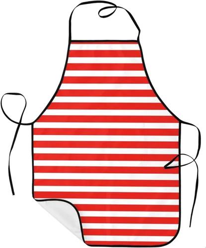 Vista 39 de Sigouyinei Delantales para mujeres con bolsillos, delantal para hombres, delantal adecuado para chefs camareros, técnicos de uñas para hornear