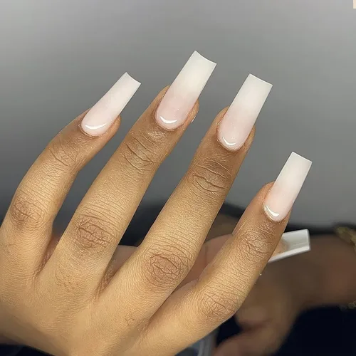 Vista 10 de Uñas postizas cuadradas largas con punta francesa SWEKKE amarilla, uñas postizas de cobertura completa con diseños, uñas postizas de color amarillo