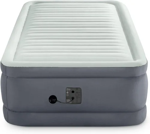 Vista 2 de Intex PremAire I Fiber-Tech - Cama de aire elevada con tecnología Dura Beam para el hogar con bomba eléctrica integrada, tamaño individual