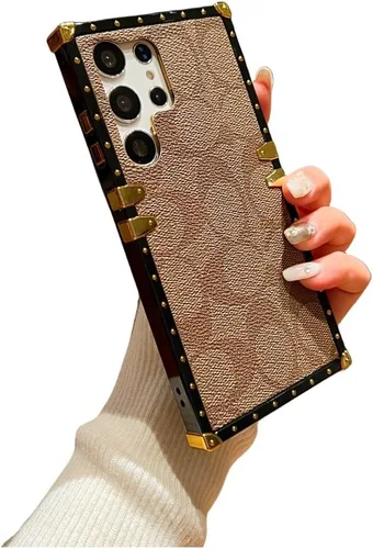 Vista 26 de Funda protectora anticaídas diseñada para Samsung Galaxy S23 Ultra de 6.8 pulgadas (marrón)