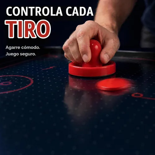 Vista 6 de Juego de discos y paletas de hockey de aire con 2 empujadores y 4