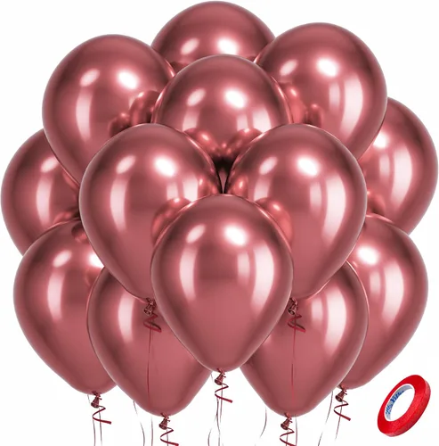 Vista 117 de Bezente Globos Naranjas de Látex para Fiestas - Paquete de 150 Globos de Helio Naranjas Mate Pequeños de 5 Pulgadas para Decoraciones de Fiestas