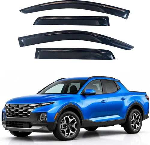 Vista 150 de Visera de ventana IG para Ford Focus Sedán y Hatchback 2012-2018, Protector de ventana lateral para lluvia y viento estilo Mugen, extra duradero
