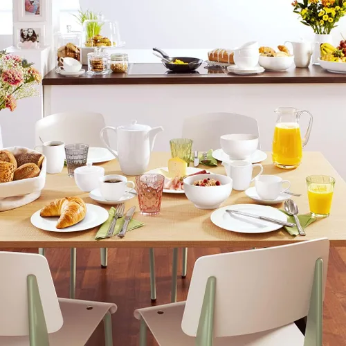 Vista 2 de Villeroy & Boch For Me - Azúcar cubierto, 10 onzas, porcelana premium, blanco