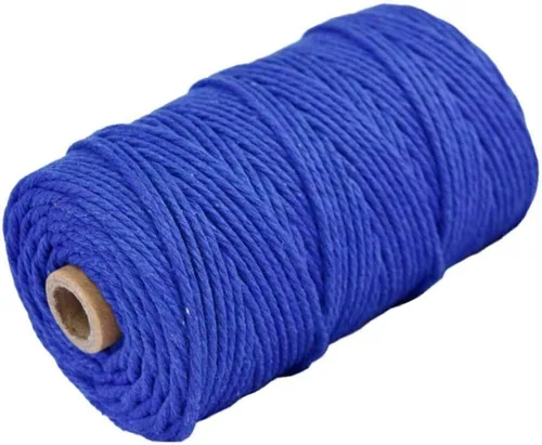 Vista 49 de Cordón de algodón para macramé, hilo torcido de 4 capas, cuerda de algodón natural, suministros perfectos de macramé, para hacer soportes colgantes