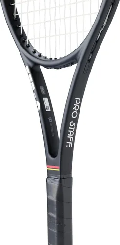 Vista 6 de Wilson Pro Staff 97L - Raquetas de tenis clásicas para adultos, ensartadas con Sensation 16 Natural en tensión de rango medio