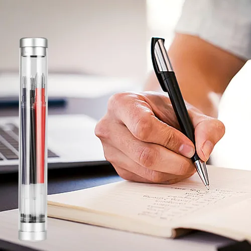 Vista 4 de 8 repuestos de bolígrafo reemplazables que funcionan para la mayoría de marcas de bolígrafos con escritura suave, tinta alemana de flujo libre