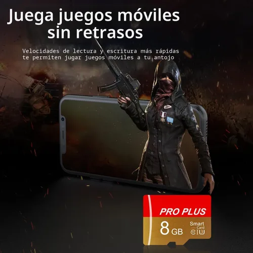 Vista 5 de Paquete de 2 tarjetas TF de 8GB con adaptador, tarjeta de memoria de alta velocidad, UHS-I C10 A1 tarjeta TF de memoria para tablet/teléfono