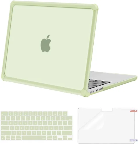 Vista 17 de MOSISO - Funda compatible con MacBook Air de 13 pulgadas M5 2026 M4 M3 M2 2025-2022 A3449 A3240 A3113 A2681, Kit 3 en 1 resistente a las grietas