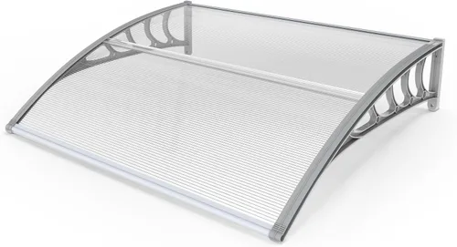 Vista 20 de Outvita - Toldo para ventana de 39 x 32 pulgadas, panel de PVC y soporte Blanco/Negro