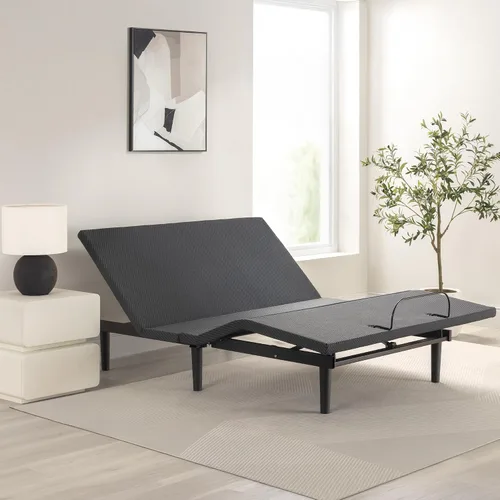 Vista 10 de Zinus Nadia - Base de cama ajustable, base de cama eléctrica reclinable, control remoto inalámbrico de 5 funciones, inclinación independiente