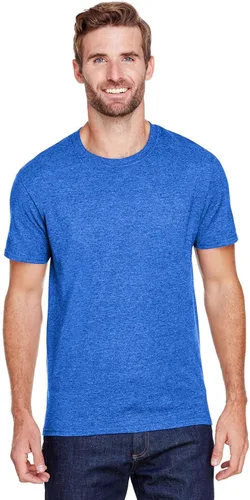 Vista 14 de Jerzees - Camiseta de cuello redondo hilado en anillo de mezcla prémium - 560MR Azul scuba