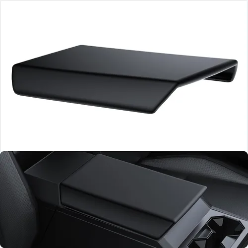 Vista 12 de BASENOR Funda para consola central mejorada para Tesla Modelo Y Modelo 3, funda de reposabrazos de TPU antideslizante, accesorios interiores