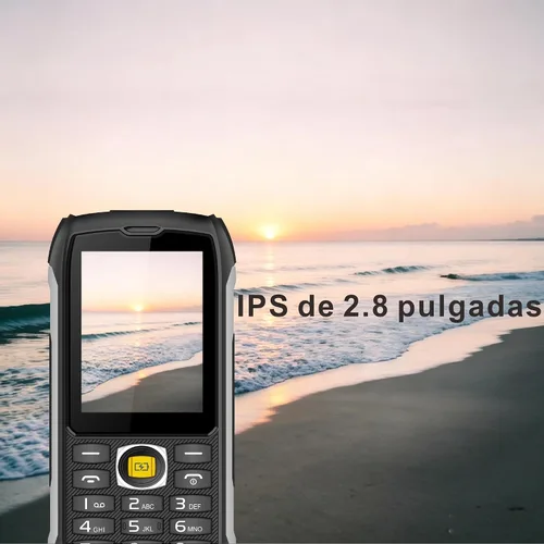 Vista 7 de Teléfono robusto 4G desbloqueado,Pantalla de 2,8", IP68,4500mAh