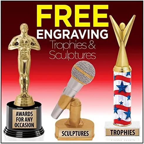 Vista 4 de Crown Awards Trofeos femeninos Majorette, trofeo femenino de oro estrellas majorette con grabado personalizado