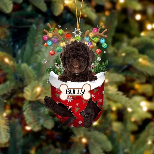 Vista 56 de IZI POD Affenpinscher Adorno de Navidad personalizado para perro, adorno de bolsillo de nieve para perro para árbol de Navidad, adorno acrílico
