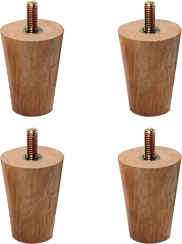 Vista 13 de Patas rectas y cónicas modernas de mediados de siglo para muebles, barra roscada M8, patas de sofá para mesa de café, 2.4 a 27.7 pulgadas