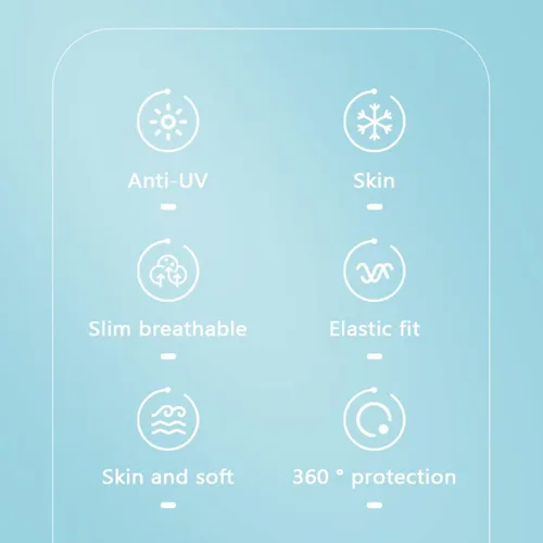 Vista 8 de Protección solar UPF 50 para mujer, para golf, deportes, protección UV, protector facial, pasamontañas reutilizable para ciclismo al aire libre