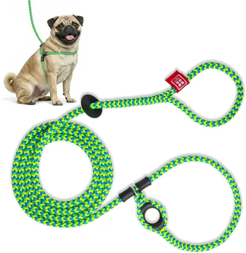 Vista 9 de Harness Lead Juego de arnés y correa para perro sin tirones, arnés antitirones para todas las razas y tamaños, diseño de cuerda acolchada de una