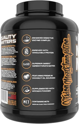 Vista 2 de VMI Sports Mayor Mass Lean Mass Gainer Proteína en polvo para ganancia muscular Polvo de proteína para ganar peso para hombres Ganador