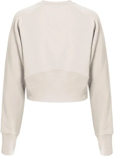 Vista 91 de MixMatchy Sudadera básica suave y cómoda de forro polar con cuello redondo para mujer