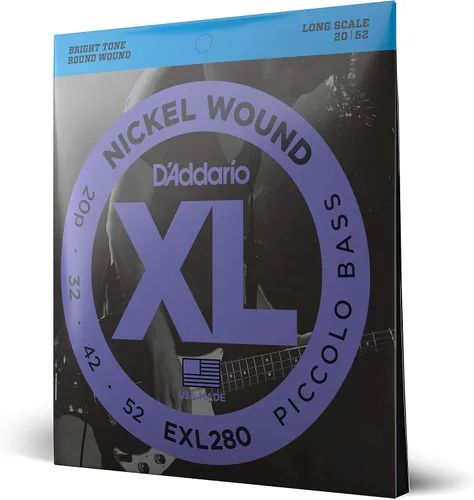 Vista 25 de D'Addario Cuerdas para Bajo Eléctrico, XL Níquel, EXL170M, Calibre Regular Ligero 45-100, Escala Media, Juego de 4 Cuerdas, Paquete de 1