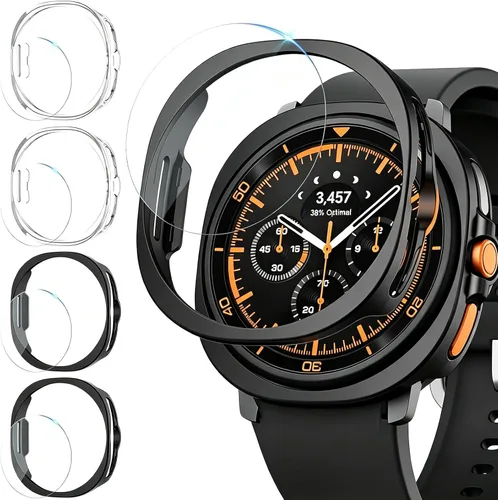 Vista 26 de Rc-Z - Funda protectora de pantalla para Samsung Galaxy Watch 5 4 de 1.575 in (6+6 unidades)