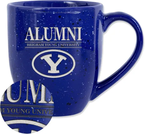 Vista 50 de Rico Industries NCAA Illinois Fighting Illini Alumni - Taza de café de cerámica moteada grabada con láser de 16 onzas