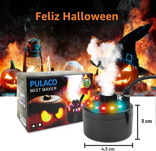 Vista 2 de PULACO Fabricante de niebla, nebulizador de fuente para interiores, máquina de niebla de estanque pequeño, atomizador, humidificador de aire