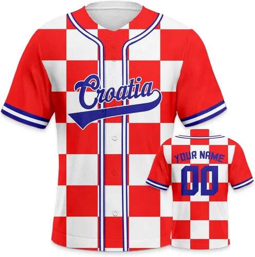 Vista 27 de Custom 2026 World Baseball Jersey Sports Shirt for Fans Men Youth Women Gifts Personalize Your Name Number S-6XL