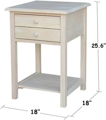 Vista 12 de International Concepts - Lámpara de mesa, madera, sin terminar