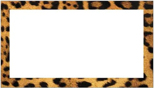 Vista 6 de Stationery Creations Tarjetas de lugar con estampado de animales, estilo plano, suministros para eventos de fiesta (estampado de guepardo)