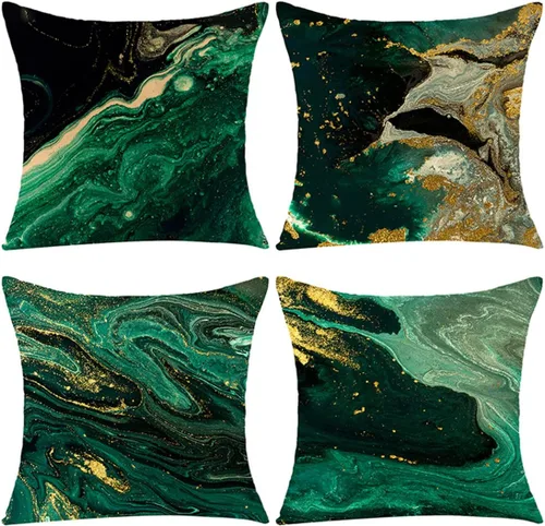 Vista 9 de Juego de 2 fundas de almohada decorativas de copos de nieve de Navidad, 18 x 18 pulgadas, funda de cojín cuadrada de terciopelo de invierno