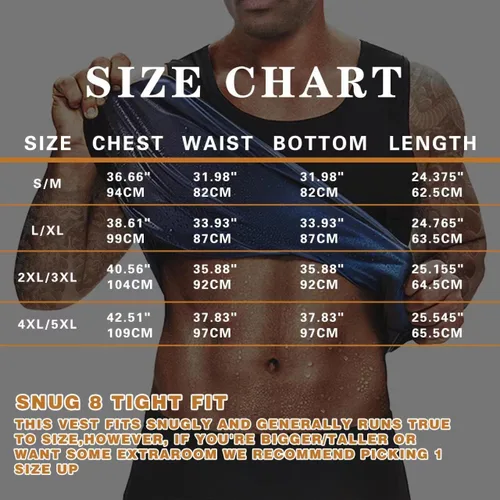 Vista 6 de Chaleco de sudoración para sauna, camiseta deportiva de tirantes para entrenamiento, faja de cintura para hombres, chaleco de compresión