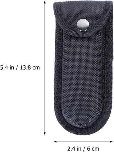 Vista 3 de UPKOCH 2 fundas plegables de nailon para cuchillos, práctica funda de transporte para cuchillos plegables de 5 a 7 pulgadas con ajuste ajustable