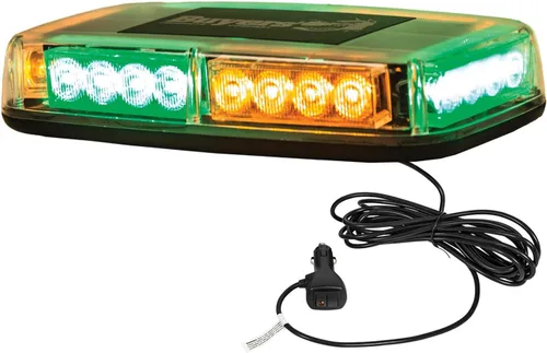 Vista 7 de Buyers Products 8891040, Mini barra de luz LED rectangular de 11 pulgadas multimontaje, magnética o montada permanentemente, luz de seguridad