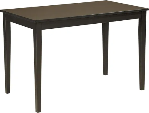 Vista 6 de Signature Design - Juego de sillas y mesa de comedor (juego de 2) + mesa rectangular, color marrón oscuro