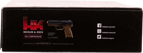Vista 7 de HK Heckler & Koch USP - Pistola de aire comprimido con CO2 de 6 mm, acción estándar, color marrón oscuro