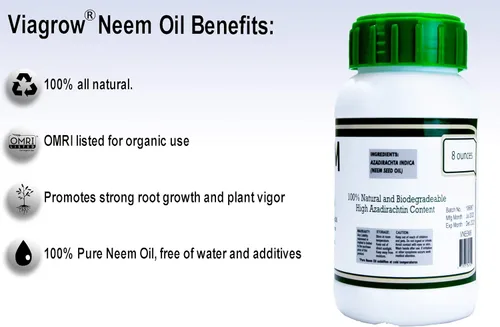 Vista 2 de Viagrow® Extracto orgánico de semillas de aceite de neem prensado en frío, protección natural de plantas (paquete de 1) / Un producto de The Harvest