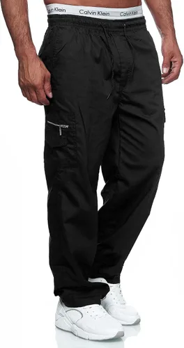 Vista 3 de THWEI Pantalones cargo para hombre, estilo casual, con cordón, atléticos, para deportes al aire libre