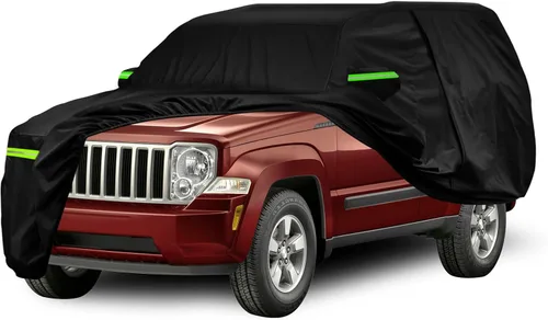Vista 12 de Funda impermeable de 6 capas para automóvil de repuesto para Jeep Grand Cherokee 1993-2010 All Weather Car Cover with Cotton Liner, Zipper Door