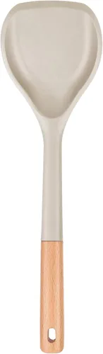 Vista 8 de Badiano Espátula antiadherente de silicona para wok, borde flexible para sartenes, 13 pulgadas, color negro