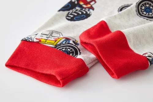 Vista 7 de Conjunto de pijama de planeta para niños, 100% algodón, 2 piezas, ropa de dormir de manga larga, conjuntos de ropa de dormir para niños, camisas
